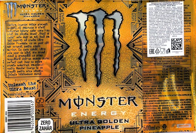 MONSTER — ULTRA GOLD (ULTRA GOLDDEN PINEAPPLE)